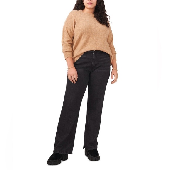 Vince Camuto Sweaters - Vince Camuto Long Sleeve Crew Neck Sweater In Brown - Size XL